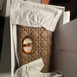 DIOR Beige Calfskin Cannage Small Caro Bag Brand New With Box and Tags